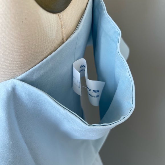 Fame and Partners Dress- baby blue strapless midi - Picture 4 of 7